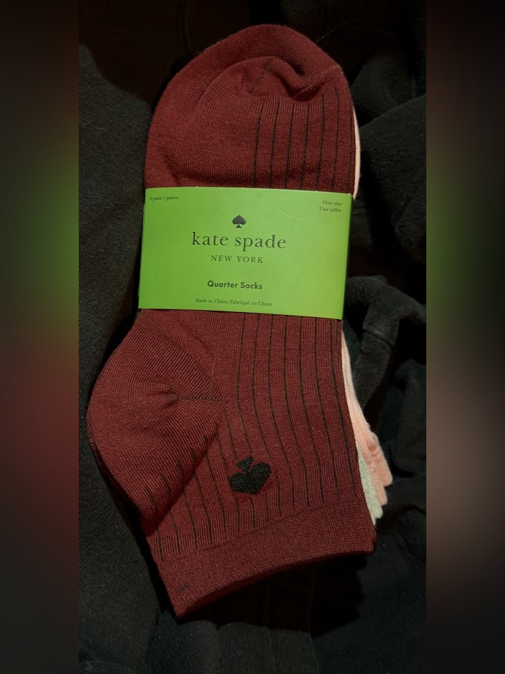 ✨NWT✨ Kate Spade: 6 Pairs Quarter Socks